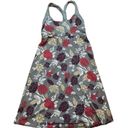 Patagonia  Morning Glory Gray Floral Print Strappy Cross Back Shelf Bra Dress S Photo 2