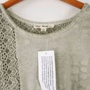 indigo. NWT Thread Co Gray Cap Sleeve Embroidered Tunic Top 1X Photo 2