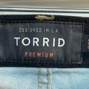 Torrid  Sky High Skinny Jeans Premium Stretch Light Wash Destroyed Size 26 R NWT Photo 3