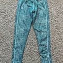 Buffbunny Jacquard Teal High Waisted Leggings Photo 4