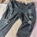 Lane Bryant  Signature Fit Boyfriend Jean - Plaid Backed Destruction NWT SIZE 28 Photo 6