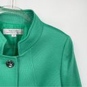 Tahari  Blazer Size 16 Green Mandarin Style Metal Button Photo 3