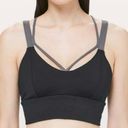 Lululemon Pushing Limits Bra in Black/Titanium Size 8 Photo 3