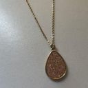 Anthropologie  Valentine necklace Women Simple Water-drop Shape Pink Gold Photo 1