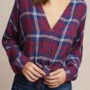 Rails  Plaid Crop Shirt Photo 0