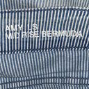 Bermuda Lola Jeans Pin Stripe Blue & White Amy LS Mid Rise  Shorts Photo 4