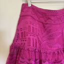 Farm Rio  Morada Boa Guipure Pink Mini Skirt SIZE L NWOT Photo 2