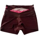 Lululemon  Boogie short size 6 reversible roll down wind berry burgundy shorties Photo 0