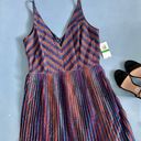 Dress the Population NWT  Black Label Haley Metallic Combo Multi Chevron Dress Photo 4