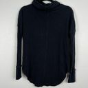 ARITZIA The Group Babaton Waffle Knit Long Sleeve Turtleneck Black Sz M Size M Photo 6