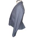 Fossil  vintage blazer with ruffle peplum flared back preppy casual grey medium Photo 1