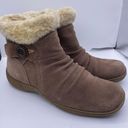 Baretraps faux fur leather tan winter ankle boots women Size 8 1/2 Photo 10