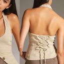 Anthropologie  Halter Vest in Sand Size XL NWOT $88 Photo 0