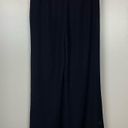 Carolina Herrera  Women Black 100% silk Crepe Wide leg Trouser Pants size 4 Photo 4