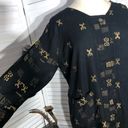 Nubian Queen vintage Y2K boho ethnic black golden kaftan saree dress Sz 2X Photo 3