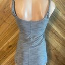 Lululemon Gray And White Striped Tank Top Photo 4