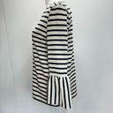 A loves A  Beige & Dark Navy Striped 3/4 Bell Sleeves Cotton Blend Sweater Small Photo 5