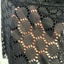 Trixxi Xs black mini dress crochet overlay lined mini dress xs black  dress dress Photo 4