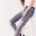 One Teaspoon New!  High Waisted Awesome Baggies Relaxed Leg Striped Jeans Photo 0