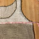 Tommy Bahama  swim cover neutral color block open knit cotton netting tank top Photo 8