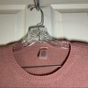 Holiday Time  Pink/White “Peace” Pullover Christmas Sweater S Photo 2