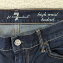 7 For All Mankind  High Waist Boot Cut Jeans Women's 28 Tall Dark Wash Rise Photo 6