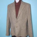 Polo  Ralph Lauren VINTAGE Silk Blazer Womens Size 10 Glen Plaid Houndstooth Photo 4