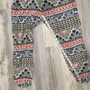 Old Navy  Geometric Aztec Pattern Jumpsuit Cami Cropped Romper Drawstring Size L Photo 3