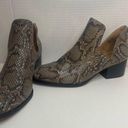 Andrew Geller  Friona Snakeskin Print Booties Size 9 Photo 0