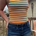 Catalina rainbow color tank top with a built in bra Photo 0