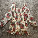 Boutique Patterned Smocked Ruffle Romper Size Small Photo 1