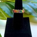 Rainbow Rhinestone Ring Sz 7 Photo 0