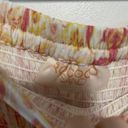 Rococo  Sand Paisley Print Tiered DIagonal Smocked Top Maxi Skirt Size Small Photo 3