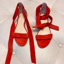 Ivanka Trump Coral Red Sandals Photo 0