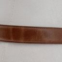 Coach  Brown Leather Belt Size Medium 8400 in British Tan Solid Brass Buckle Photo 6