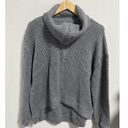 Sweaty Betty Women Restful Boucle Textured Half Zip Pullover Sweatshirt Grey 6 Photo 9