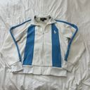 Polo by Ralph Lauren full zip jacket  Size medium Condition: good Color: blue and white Photo 0