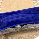 Vera Bradley NWOT  Medium Cosmetic Bag Romantic Paisley Blue Plastic Photo 4