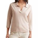 Gerard Darel  Lealine Linen Polo Sweater Size M Photo 0