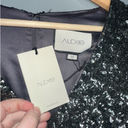 Alexis Renada Sequin Long Sleeve Mini Dress NWT in Gunmetal Size Medium Silver Photo 4