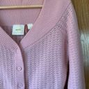 Anthropologie  Maeve Raschelle Pointelle Cashmere Cardigan Pink Size S Photo 8