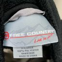 Free Country  Black Fuzzy Fleece Full Zip Up Jacket coat size XL Photo 3