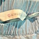 Athleta  Riviera Off the Shoulder Embroidered Sleeve Chambray Dress - size Medium Photo 4