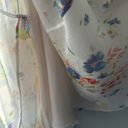 Ralph Lauren Lauren  size 12 maxi white water color floral skirt poly tiered Photo 3