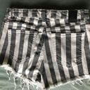 ZARA Stripe Patterned High-Waisted Shorts Photo 2