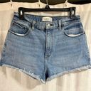 Abercrombie & Fitch  Curve Love Cuffed High Rise Mom Shorts Photo 0