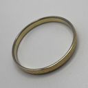 Monet Signed  Costume Jewelry Gold Tone Bangle Bracelet Etched Look Photo 1