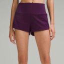 Lululemon NWOT  Speed Up High-Rise Lined Short 2.5" Size 8 Dramatic Magenta Plum Photo 0