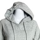 Zyia  Sweatshirt Womens Small Gray Quilted Front Hoodie Casual Workout Athleisure Photo 3