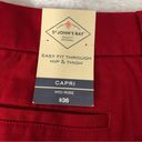 St. John’s Bay  rumba red capri mid rise women’s size 12 Photo 11